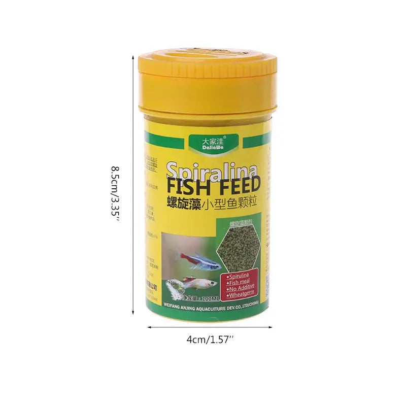 Spirulina Food Tropical Fish Nutrition Food For Aquarium Fish Tank Color Enhanced Feeding Feeder Supplies