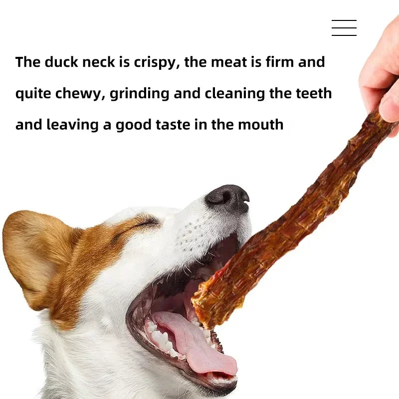 Air Dried Duck Neck Dog Snacks Puppy Molar Stick Tooth Cleaning Bone Molar Bite-resistant Dog Chew Training Food Pet Snacks