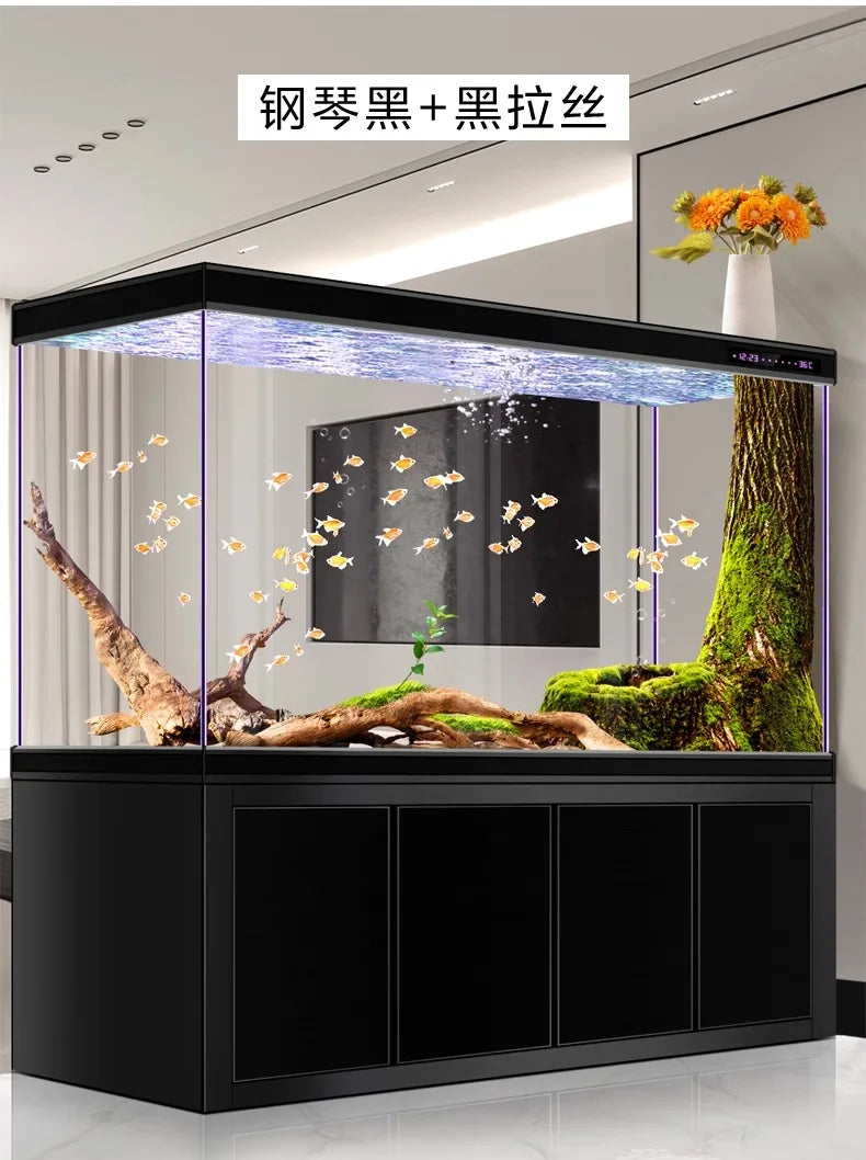 Large Living Room Aquariums Betta Cabinet Nordic Luxury Appreciate Fishbowl Ecological Box Cultivation Pet Product Аквариум FYFT