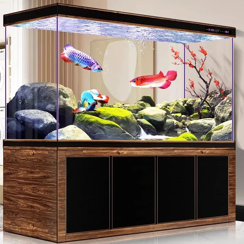 Large Living Room Aquariums Betta Cabinet Nordic Luxury Appreciate Fishbowl Ecological Box Cultivation Pet Product Аквариум FYFT