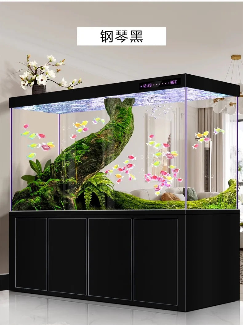 Large Living Room Aquariums Betta Cabinet Nordic Luxury Appreciate Fishbowl Ecological Box Cultivation Pet Product Аквариум FYFT