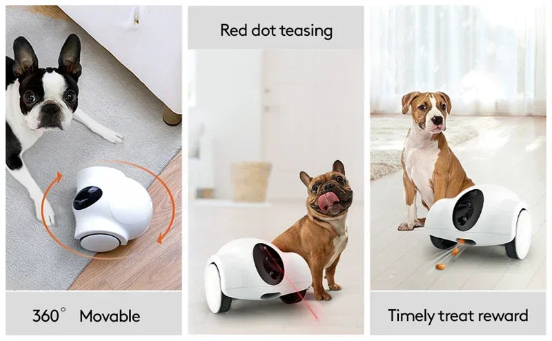 Dog Food Dispenser Smart Pet Feeder With 1080P HD Pet Camera For Dog Cat Full House Mobile Audio Wifi Smart Interactive Pet Toys