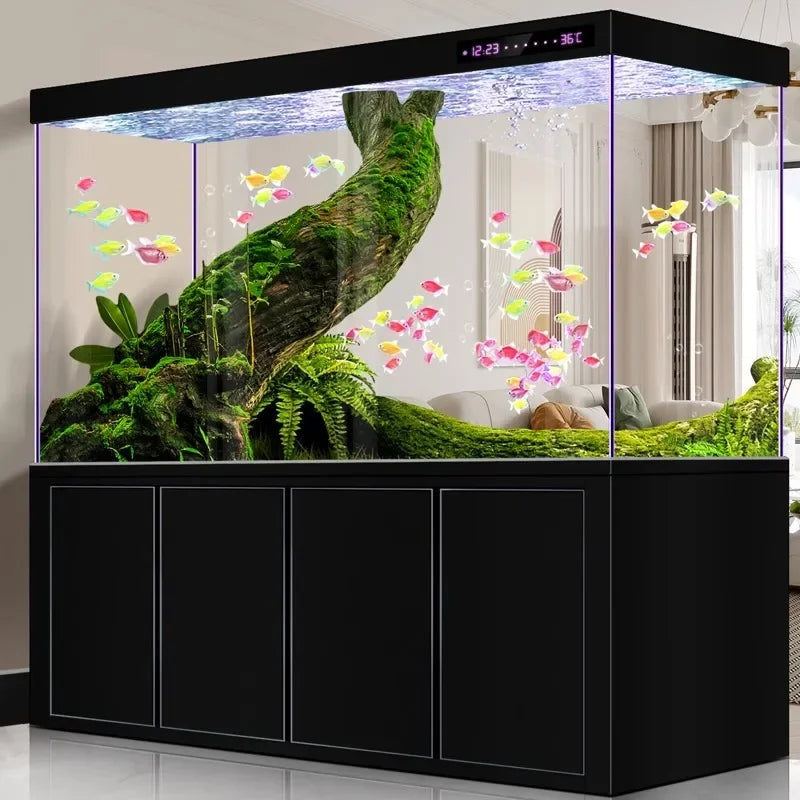 Large Living Room Aquariums Betta Cabinet Nordic Luxury Appreciate Fishbowl Ecological Box Cultivation Pet Product Аквариум FYFT