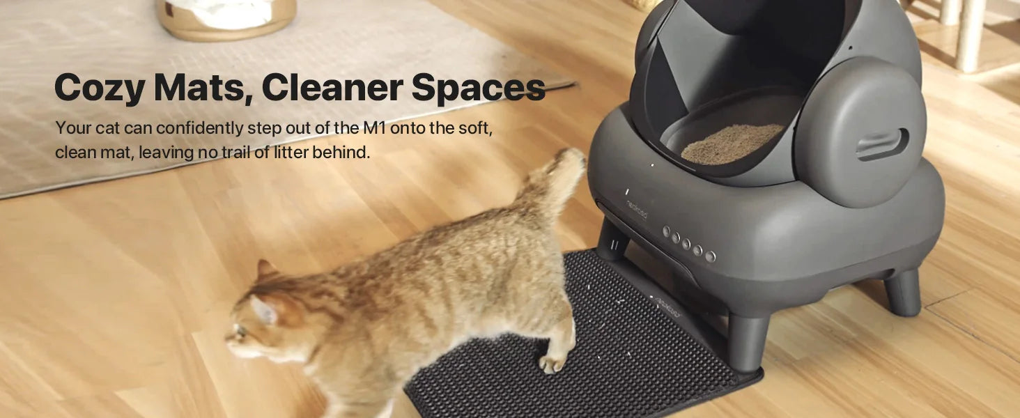 Neakasa M1 Automatic Cat Litter Box with App Control Open-Top Self Cleaning Smart Litter Box Safety Protection for Multi Cats