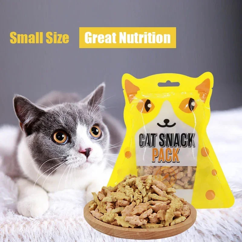 Cat Biscuits Salmon Snacks Chicken Tuna Multiplicity Nutrition Health Easy To Eat Digest Crispy Catnip Fish Biscuits Pet Snacks