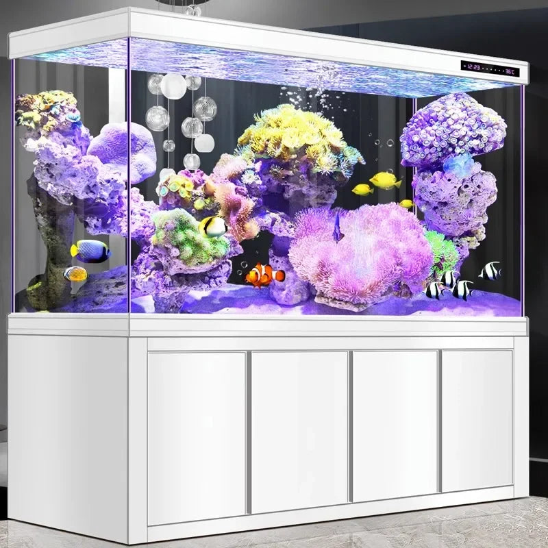 Large Living Room Aquariums Betta Cabinet Nordic Luxury Appreciate Fishbowl Ecological Box Cultivation Pet Product Аквариум FYFT