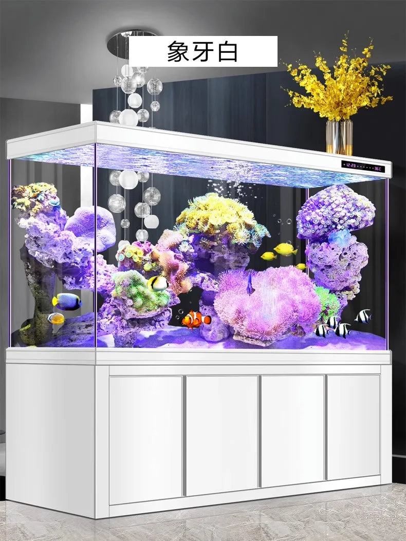 Large Living Room Aquariums Betta Cabinet Nordic Luxury Appreciate Fishbowl Ecological Box Cultivation Pet Product Аквариум FYFT