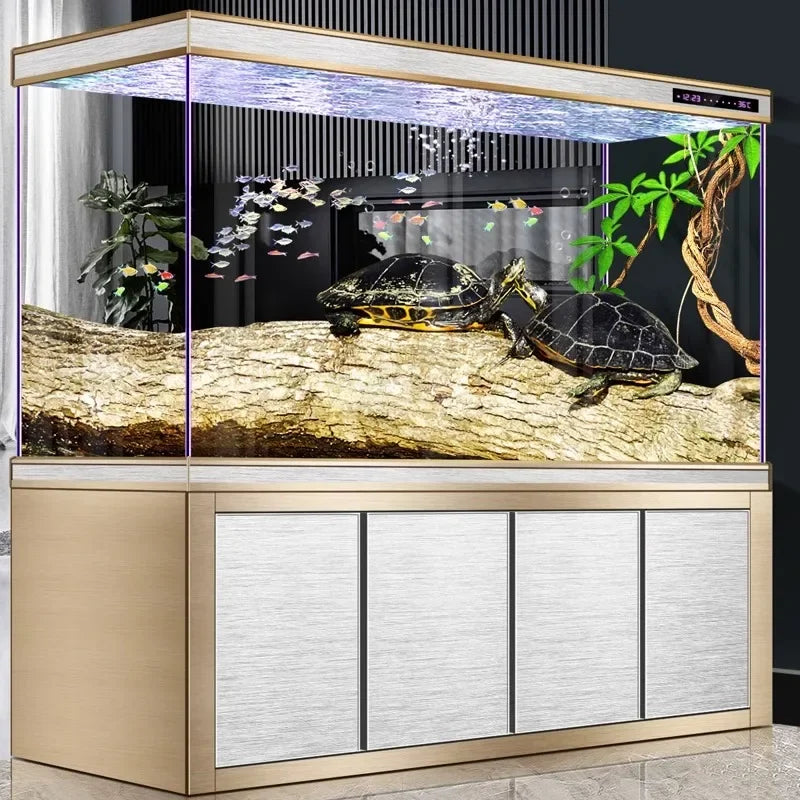 Large Living Room Aquariums Betta Cabinet Nordic Luxury Appreciate Fishbowl Ecological Box Cultivation Pet Product Аквариум FYFT