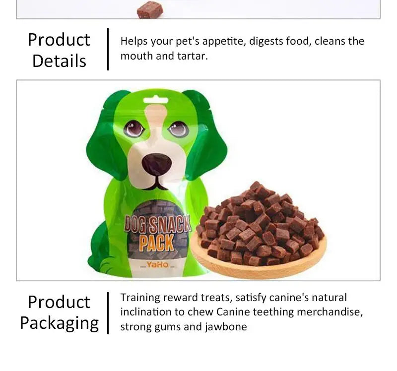 Pet Snacks Beef Particles Appetising Digesting Nutritious Delicious Chewy Training Rewards for Cat Dog Puppy Pet Food Snacks