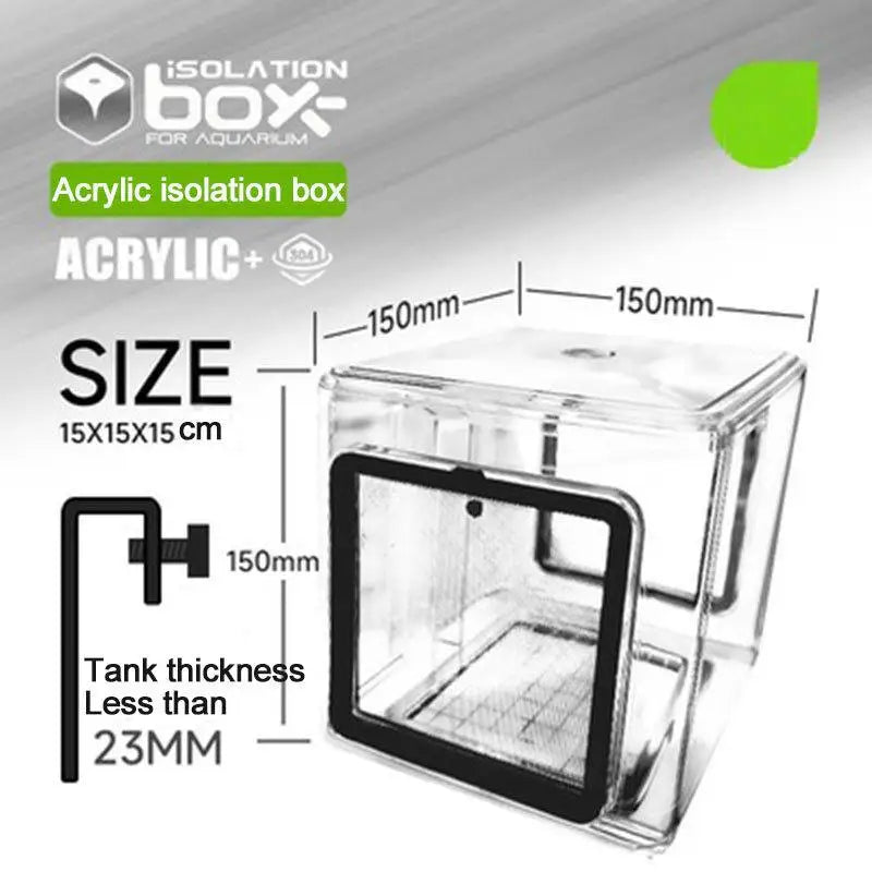 Aquarium Acrylic Fish Tank Breeder Box Isolation Box Detachable Fishbowl Ornamental Incubation Spawning Room Pneumatic Breeding