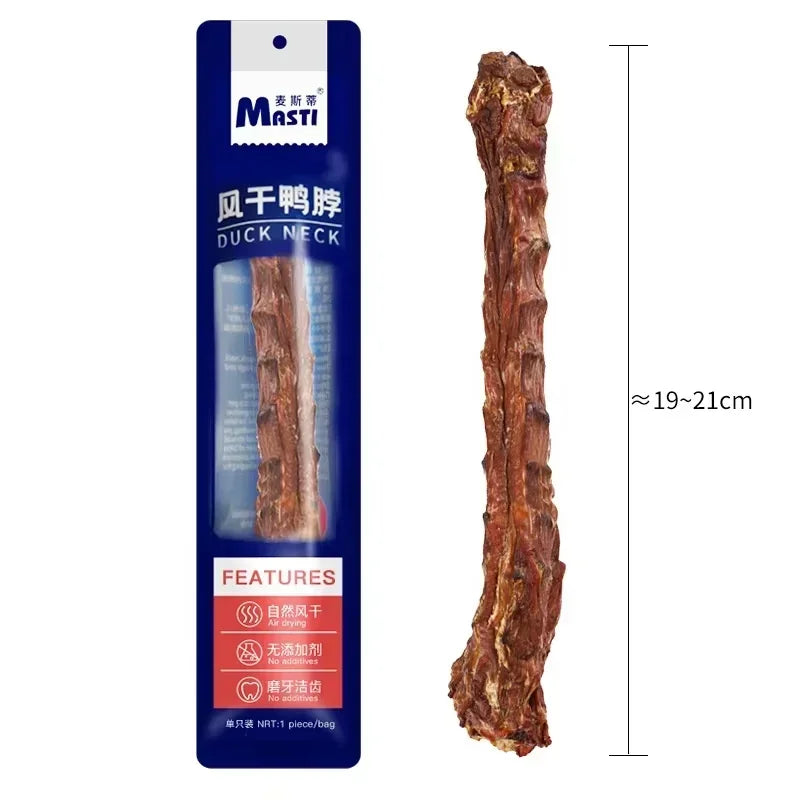 Air Dried Duck Neck Dog Snacks Puppy Molar Stick Tooth Cleaning Bone Molar Bite-resistant Dog Chew Training Food Pet Snacks