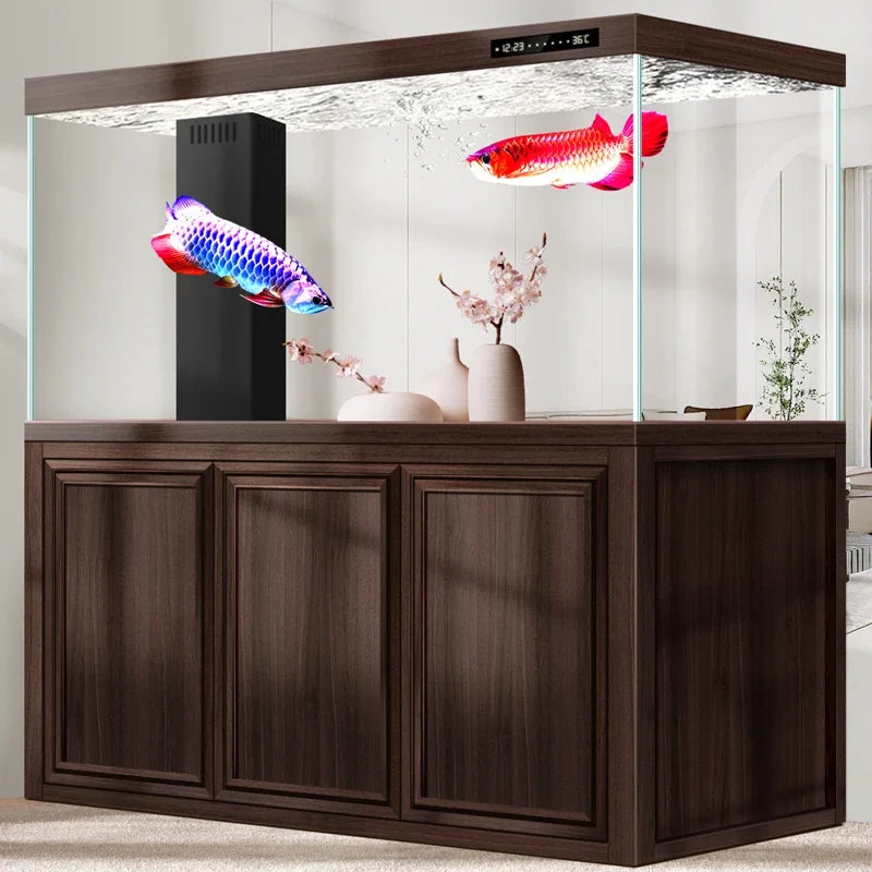 Large Living Room Aquariums Betta Cabinet Nordic Luxury Appreciate Fishbowl Ecological Box Cultivation Pet Product Аквариум FYFT