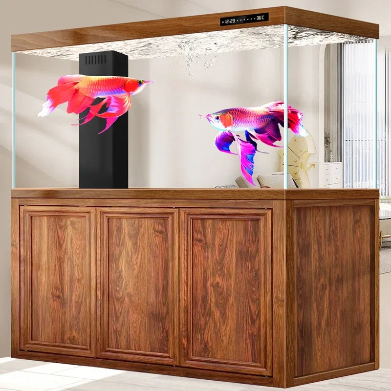 Large Living Room Aquariums Betta Cabinet Nordic Luxury Appreciate Fishbowl Ecological Box Cultivation Pet Product Аквариум FYFT