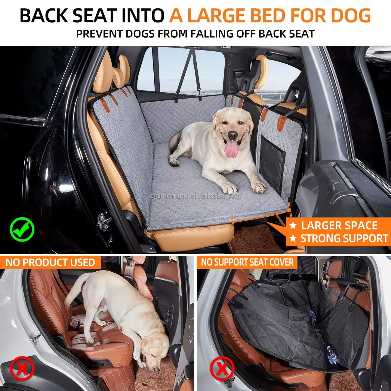 Back Seat Extender for Dogs Car  Cover    Bed Inflatable   Camping Air Mattress Hammock   Travel