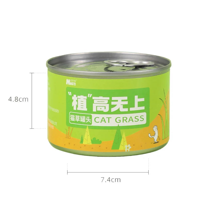 Cat Grass Jar Snacks for Adult Cats and Kittens Green Plant Wheat Seedling Hair Balls To Supplement Nutritional Cat Snacks