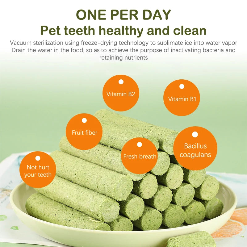 6PCS Cat Grass Teeth Grinding Stick Pet Snacks Hairball Removal Mild Hair Row Ready To Eat Cat Baby Cat Teeth Cleaning Sticks