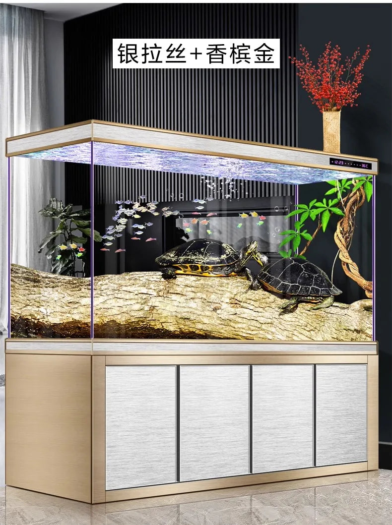 Large Living Room Aquariums Betta Cabinet Nordic Luxury Appreciate Fishbowl Ecological Box Cultivation Pet Product Аквариум FYFT