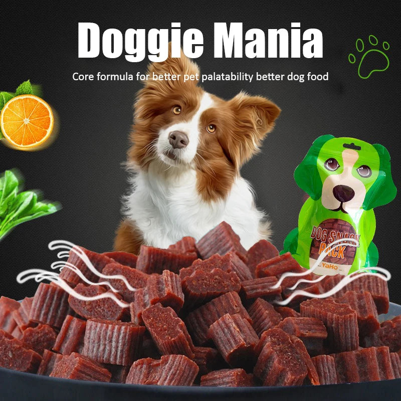 Pet Snacks Beef Particles Appetising Digesting Nutritious Delicious Chewy Training Rewards for Cat Dog Puppy Pet Food Snacks