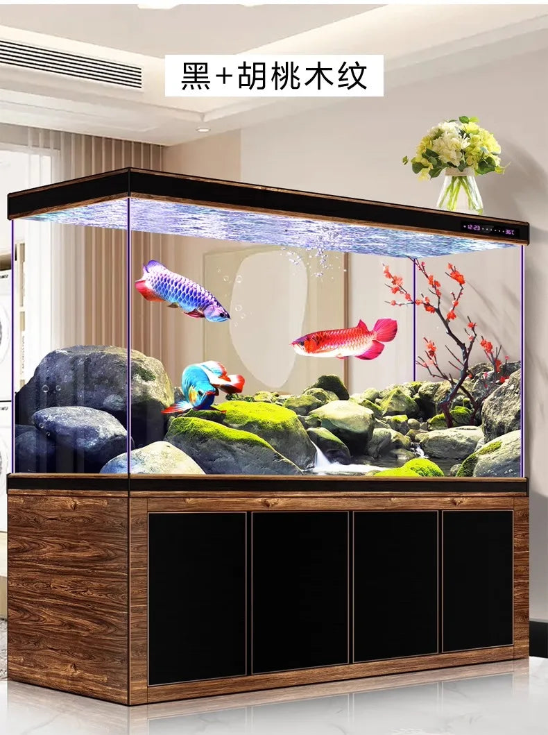 Large Living Room Aquariums Betta Cabinet Nordic Luxury Appreciate Fishbowl Ecological Box Cultivation Pet Product Аквариум FYFT