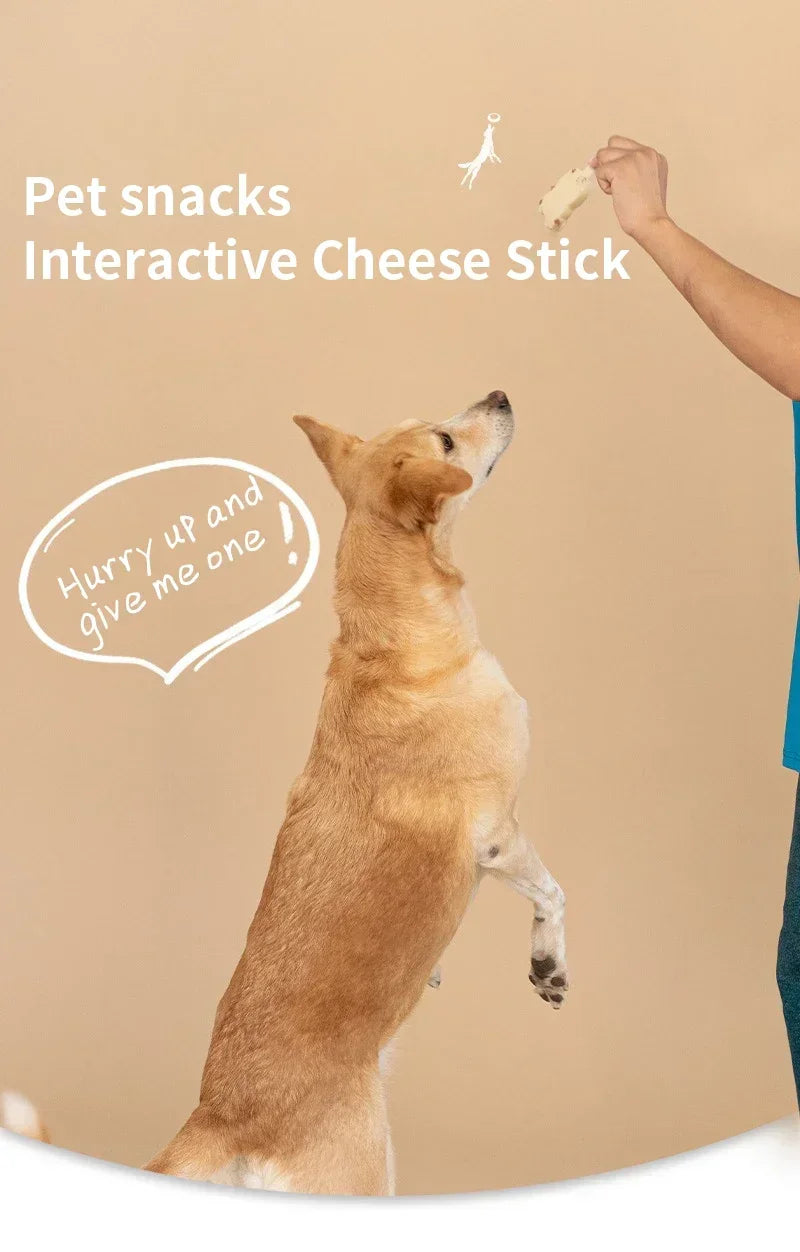 Pet Snacks Food Interactive Cheese Sticks Individually Wrapped Balanced Nutrition Care Intestines Dog Cat Training Reward Snacks