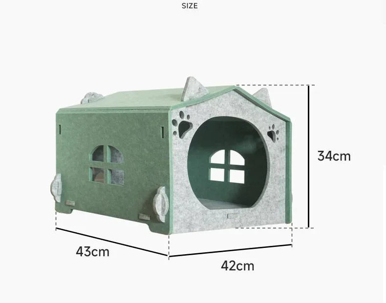 New Design Felt Pet House Luxury Washable  Dog Beds Durable  Puppy  With Customized Logo