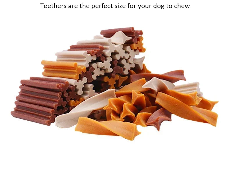 Dog Snacks Teething Stick 120g Mixed Flavor Tooth Cleaning Bone Fresh Breath Adult Dogs Puppy Training Reward Pet Snack Food