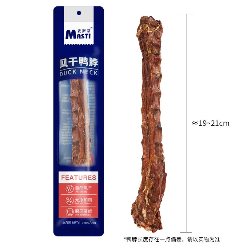 Air Dried Duck Neck Dog Snacks Puppy Molar Stick Tooth Cleaning Bone Molar Bite-resistant Dog Chew Training Food Pet Snacks