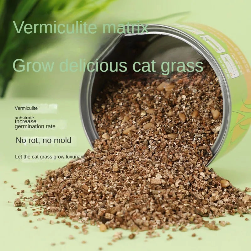 Cat Grass Jar Snacks for Adult Cats and Kittens Green Plant Wheat Seedling Hair Balls To Supplement Nutritional Cat Snacks