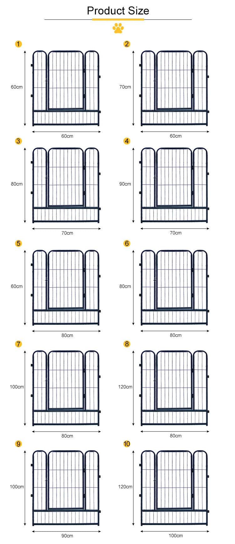 Hot Product Foldable Pet Fence Big Fine Workmanship Dog Fence with Window