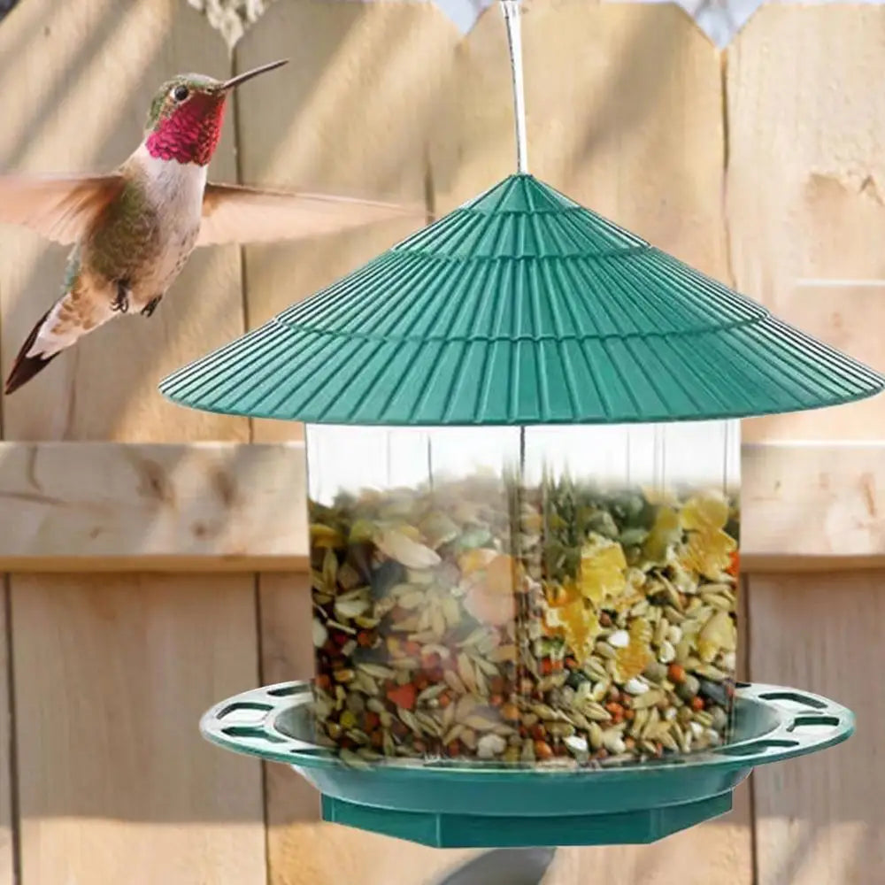 Waterproof Wild Bird Food Feeding Station for Garden hanging Feeding Tool Outdoor Bird Feeder Large Capacity Food Container